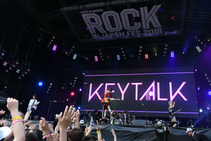 KEYTALK - ROCK IN JAPAN FESTIVAL 2018（ロック･イン・ジャパン・フェスティバル2018） でのライブ写真